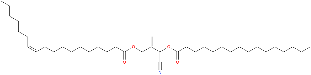 2 [cyano [hexadecanoyl]oxymethyl]prop 2 enyl octadec 11z enoate